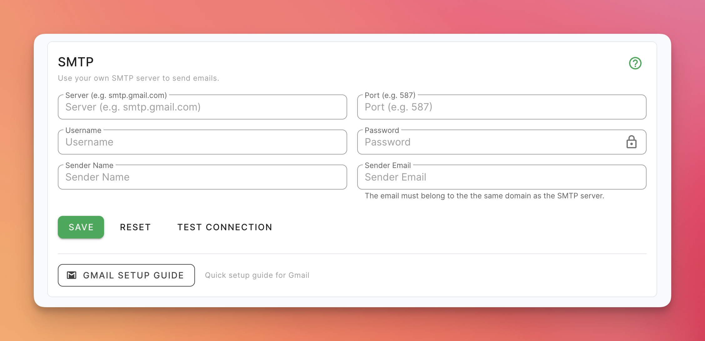 Email notifications from your domain